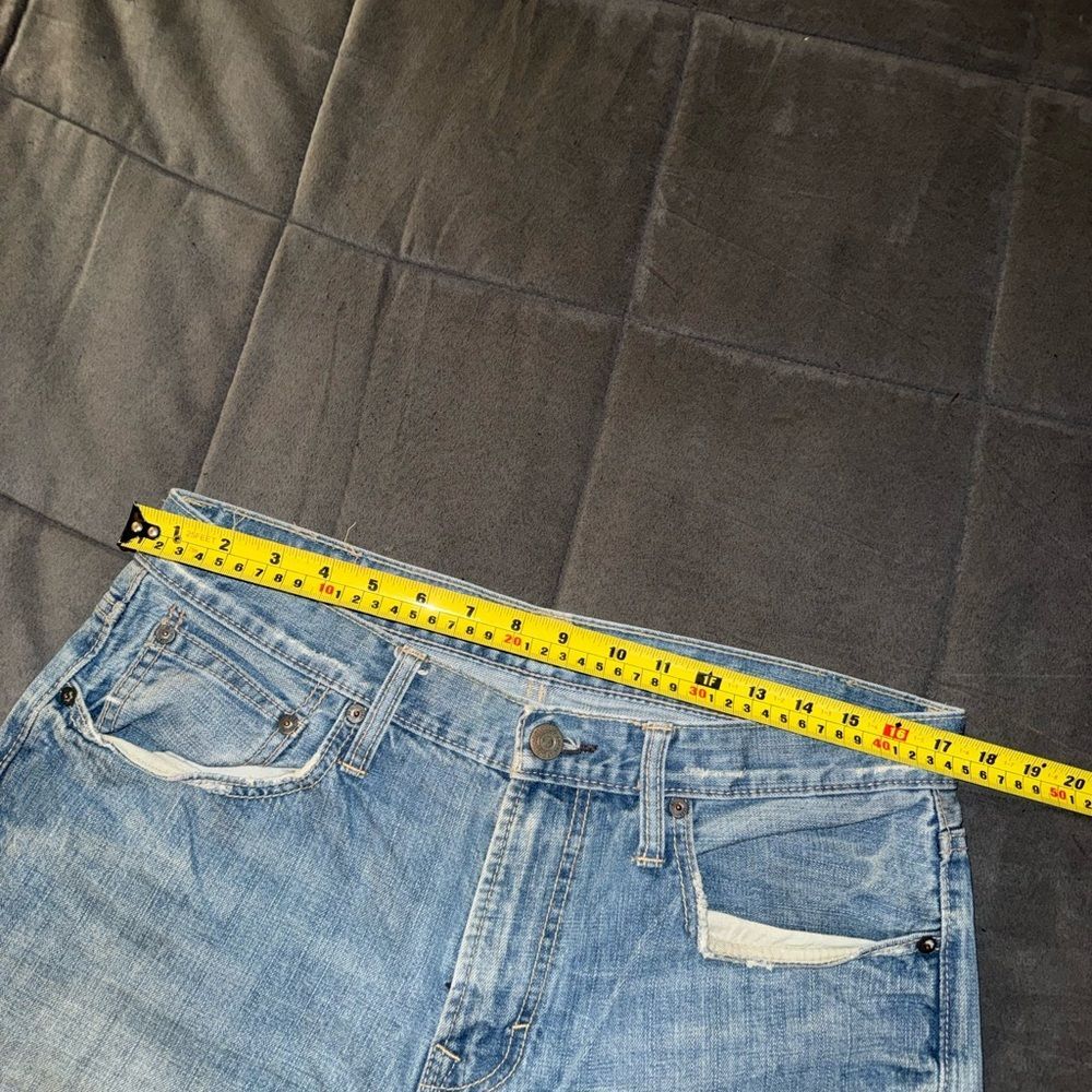 American Eagle Outfitters Premium  Light Blue Relaxed Bootcut Men's Jeans 34 - Picture 3 of 10